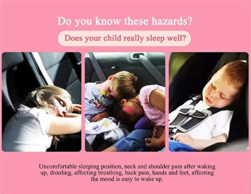 2pack garoto e menina apoio para assentos de carro, travesseiro confortável para criança, disse ao bebê rosa e azul