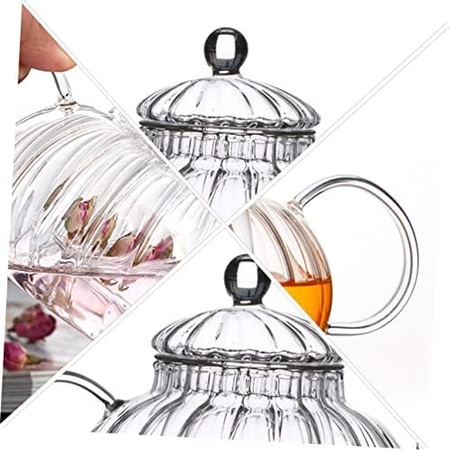 1pc Serviço de bule de chá de chá transparente Clear Gift Blowering Pot Glass Pitta de vidro Kettle for Office Maker Water Buas