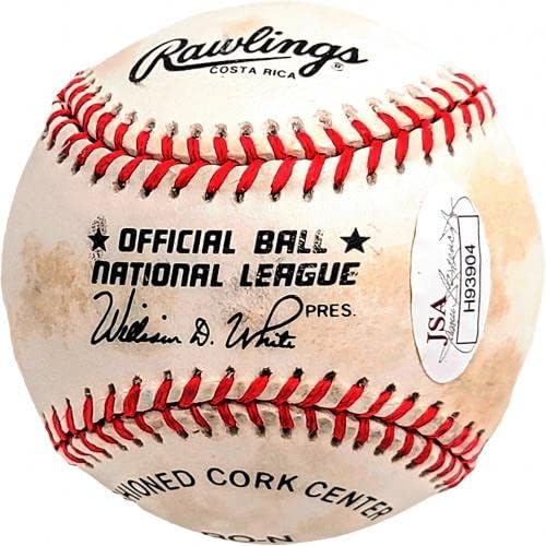Tex Clevenger autografou a NL Baseball NEW YORK YANKEES JSA H93904 - Bolalls autografados