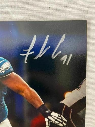 Fletcher Cox assinado Autografado Eagles SBLII Campeões 8x10 Fanáticos por foto - fotos autografadas da NFL