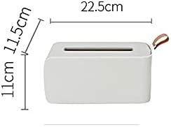 Caixas de lenços de lenço AHEGAS 1 Quadro de capa de papel de papel plástico quadrado, usado para pia do banheiro, tamanho da mesa de escritório em casa: 22.5 * 11.5 * 11cm