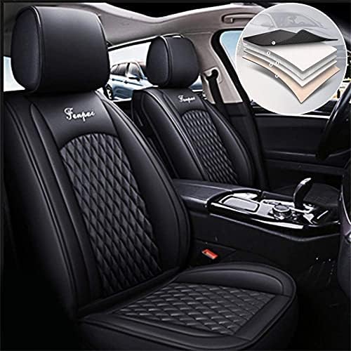 Capas de assento de carro Fit for Infiniti qx56 qx70 qx30 qx80 qx50 q60 Todos os clima compatíveis com airbag compatível com couro de couro padrão preto preto
