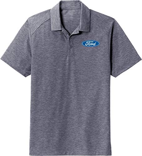 Ford oval Tri Blend Wicking Polo Pocket Print