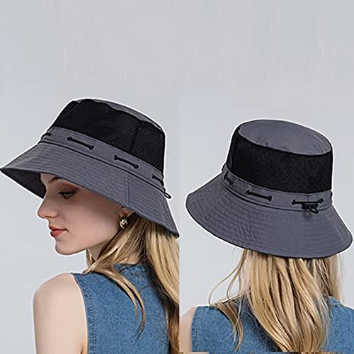 Chapéus de praia para mulheres Verão protetor solar chapéu de praia Casual Sun Visor Hats Roll Up Wide Brim Travel ao