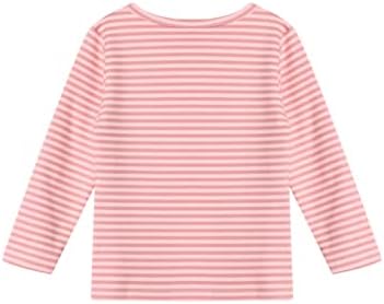 Loyan Kids Boys 'Girls' Fleece Alinhou camisa térmica camisetas de camiseta de camiseta de camiseta longa de manga comprida