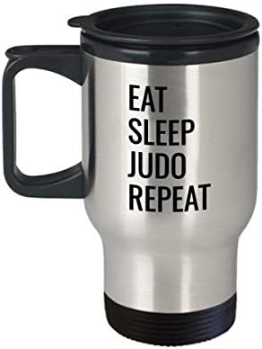 Funn engraçado Judo Travel canem Judok Idea Coma Sleep Judô Repita para ele sua mãe pai homem mulher aniversário TM1818