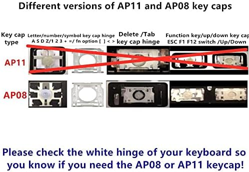Substituição Individual AP08 Tipo D A tampa e dobradiças são aplicáveis ​​ao MacBook Pro Modelo A1425 A1502 A1398 para o teclado MacBook Air Modelo A1369/A1466 A1370/A1465 para substituir a tecla D e a dobradiça