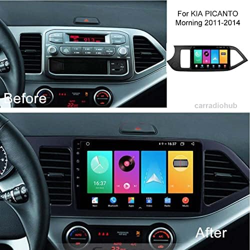 Navegação por rádio automática do carro automático para Kia Morning Picanto 2011- Android 12 Autoradio Multimedia Player Wheel