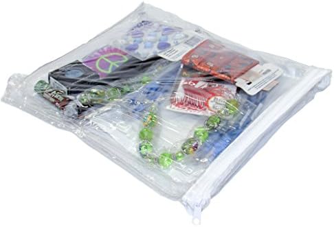 Oreh Homewares Homewares Home Diry Vinil com zíper de sacos de armazenamento transparente para jóias, camisas, cosméticos, suprimentos