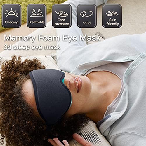 Sleep Eye Mask de venda, Songqee Soft 3D Copo Copo Máscara do Sono máscara para dormir Black Out Máscara de dormir leve para viajar,