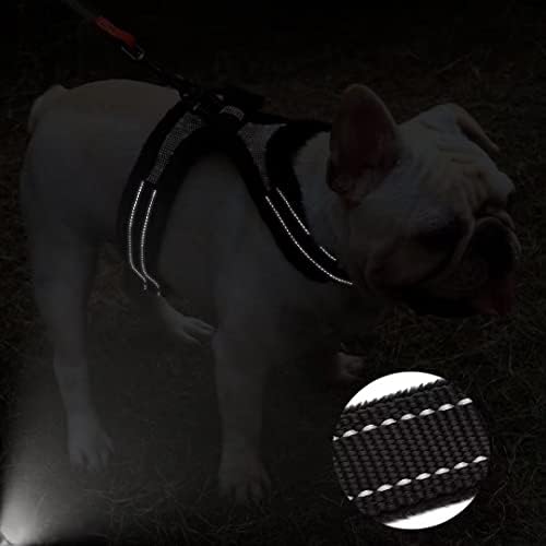 Beirui Cola de cachorro acolchoada e arnês - Bling Rhinestone Dog Collar Churness Set com uma gravata borboleta para cães médios