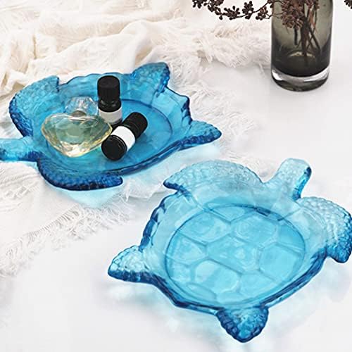 Jóias de silicone de silicone curado molde de tartaruga formato de tartaruga epóxi Ring prato de prato de bugiganga