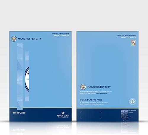 Projeta de capa principal licenciada oficialmente manchester city city city fc preto branco mono marmore crachado em