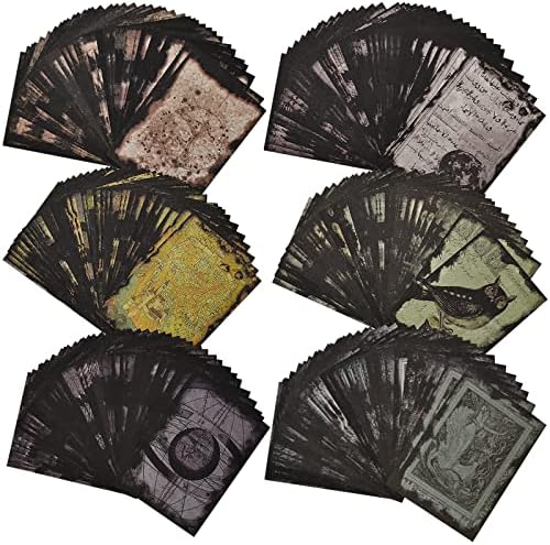 240 folhas de papel scrapbook de aparência antiga Vintage Old Burned Scrapbooking Supplies Pack for Bullet Junk Junk Journal Planners estéticos decoração de decoração de parede Arte de arte Cottagecore Picture Frames