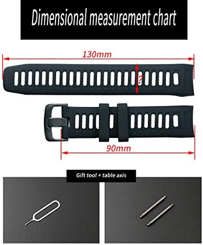 Khzbs Bandos de Instinto Compatível Substituição de Correia Esportiva de Silicone Soft para Garmin Instinct Smart Wrist Band Belt Tools