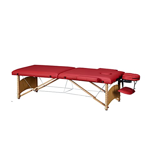 Commercial Portable Dobing Massage Table com caixa de transporte - preto