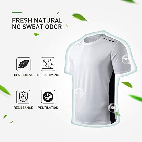 T-shirt de esportes de esportes rápidos e de secagem rápida do Vlfodsi Treinamento de academia seca rápida Camiseta ao ar livre