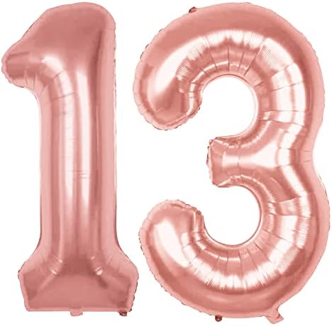 Balões de ouro rosa grande 11 número 40 polegadas | Rose Gold Número 11 para balão de aniversário para decors de 11º aniversário para meninas Filha 11 Número Balão para 11 anos de aniversário de presente de aniversário velho aniversário