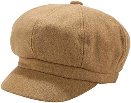 Caps de beisebol feminino Caps de chapéu sólido Boina de inverno Newsboy Cap Cap mulheres Capitais de beisebol vintage