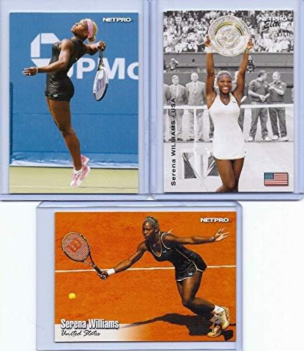 3 Serena Williams 2003 NetPro 1st já impresso 3 cartas de estreante!