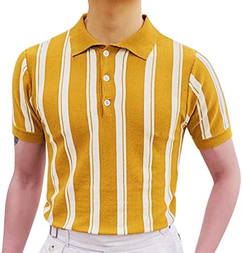 BMISEGM Summer Workout Shirts for Men Men Moda Personalidade Retro 6 Buttons Collar Digital 3D Impressão curta