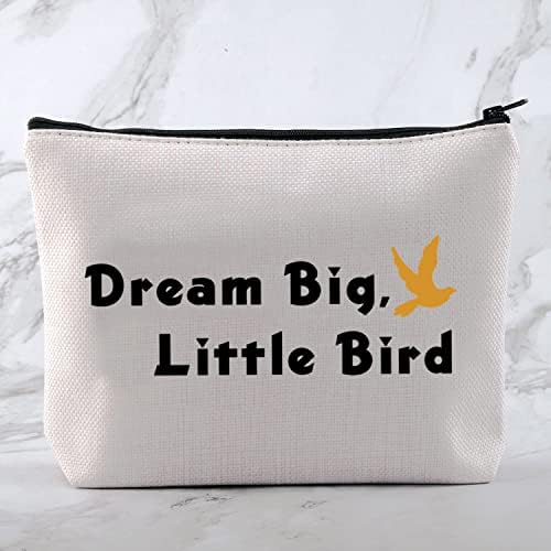 Programa de TV Mnigiu Inspirado Dream Dream Big Bord Bird Bird Cosmetic Bag Book Lover Gift Bookish Gift
