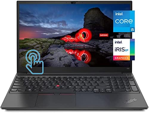 Lenovo ThinkPad E15 Laptop de negócios, tela sensível ao toque de 15,6 FHD IPS, Intel Core i5-1135G7, Intel Iris XE