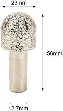 Junte -se a Ware Silver 1/2 ”Diamante de brasileiro de haste, esfera original Binagem de moagem de diamante de areia fina, cortador