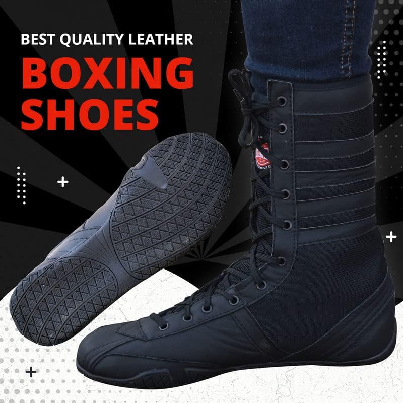 Sapatos profissionais de boxe sapatos de luta livre, sapatos de treinamento para adultos e jovens homens não deslizam botas leves de borracha