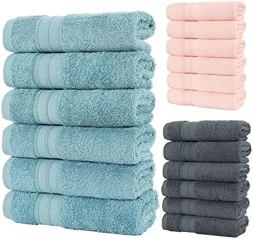 Toalhas de banho ZSEDP define as toalhas além de 6 peças de algodão macio e hotel qualidade superestimador banheiro absorvente