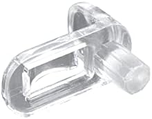 Crapyt 30 PCs Pin Pins de suporte para prateleira transparente para tábua de madeira de vidro 47 mm/0,19 Prateleiras de armário