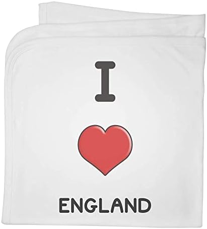 Azeeda 'I Love Inglaterra' Cotton Baby Clanta / xale