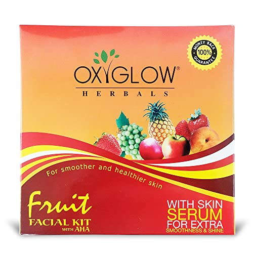 Oxyglow Nature's Care Kit Facial Facial com soro AHA & Skin para pele mais saudável