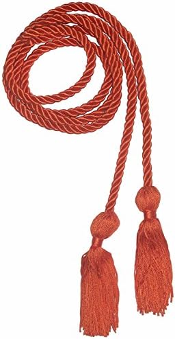 Annhiengrad Cords de honra de graduação em cor única, laranja