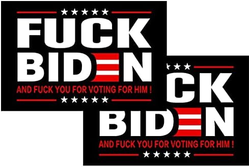 2 PCS Anti Biden Bumper Sticker Decal