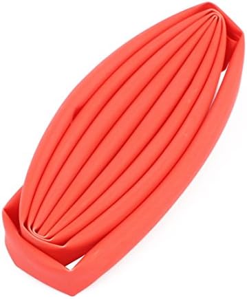 Aexit 6mm DIA Equipamento elétrico 1m Comprimento de comprimento isolado Tubo de tubo de mangas de mangas de manga Kits de fio vermelho
