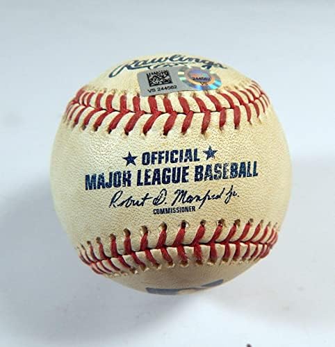 2020 Los Angeles Dodgers Rockies Game usou beisebol AJ Pollock Lo Edwin Rios Go - Game usado Baseballs