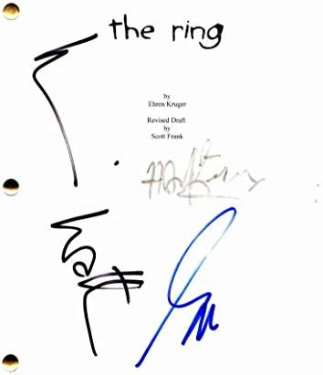 Naomi Watts, Gore Verbinski, Hans Zimmer Cast Autograph - The Ring Full Movie Script- Martin Henderson, Brian Cox, Jane Alexander, Adam