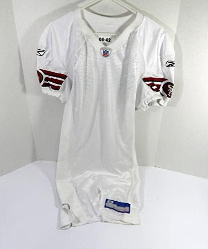 2005 San Francisco 49ers Blank Game emitiu White Jersey 42 DP47014 - Jerseys de jogo NFL não assinado usada