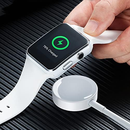 MMOBiel Magnetic Smart Watch Fast Charger and Charging Cable Compatível com Apple Watch Series 8/7/Se/6/5/4/3/2/1-1-1m Cabo