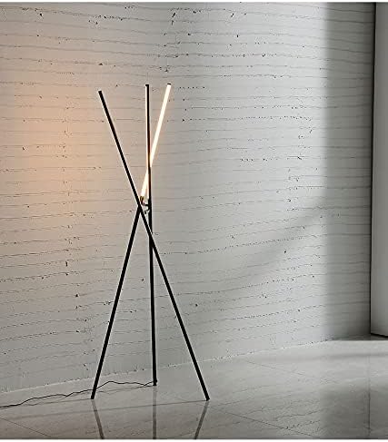 TJLSS Design de arte moderna Lâmpada de chão LED para casa de estar em casa quarto loft decoração nórdica luminárias de