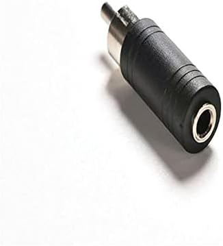 Plugue masculino rca para 1/8 de 3,5 mm de conector de adaptador de áudio feminino de 3,5 mm soquete mono jack para adaptador de