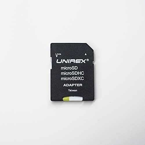Cartão microSD UMF-328S UNirex com um adaptador SD em tamanho grande, trabalha com qualquer produto com slot de cartão microSD