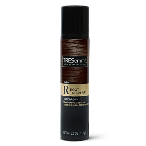 Tresemmé Raiz Touch-up Tem temporário cor de cabelo escuro Cabelo castanho escuro sem amônia, sem peróxido, spray de raiz 2,5 oz