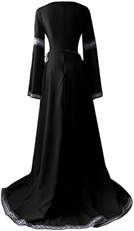 Trajes de Halloween para mulheres, vestidos de campo renascentistas vintage Regency medieval PLUS SIEL SIEL