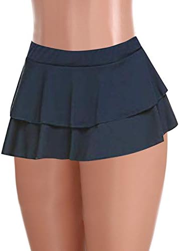 IIUs Salas de Skorts de cintura alta com shorts Skorts de golfe fluidos de shorts 2 em 1 mini -saia curta