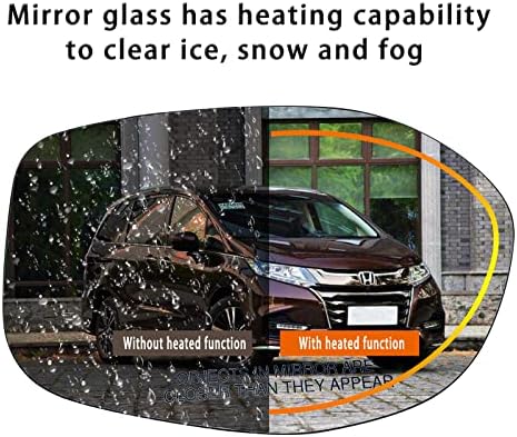 Substituição de vidro do espelho lateral do passageiro direito para 2014 2015 2017 Honda Odyssey - Para Honda Odyssey