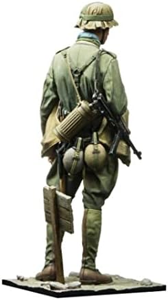 Goodmoel 1/16 120mm com tema militar da Segunda Guerra Mundial Soldado Soldado Pose Resina Modelo Kit/Soldado Não Monteado e Dencolor Kit de Casting Kit/AE-5071