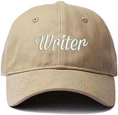 LEXIUYIBAI MENS Caps de beisebol Escritor bordado de algodão lavado chapéu de pai