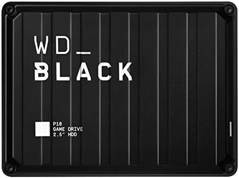 WD_BLACK 2TB P10 Drive de jogo, disco rígido externo portátil Compatível com PlayStation, Xbox, PC e Mac - WDBA2W0020BBK